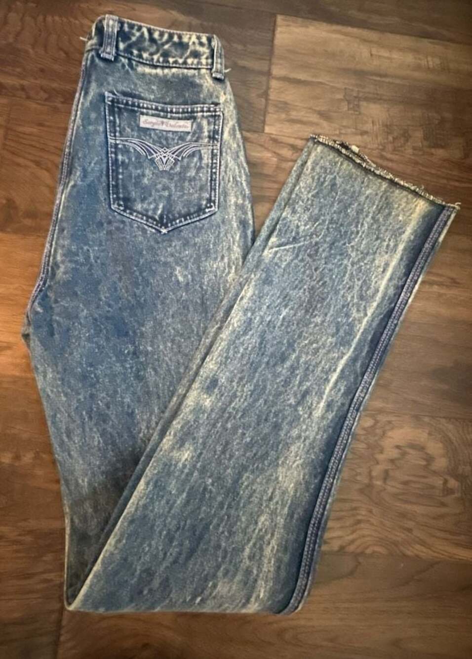 Vintage Sergio Valente Acid Wash High Waist Straight Leg Jeans